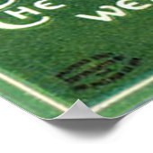 Affiche vintage du port du vert (Coin)