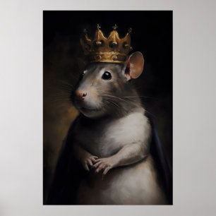 Affiche vintage du roi des rats, impression d'affi