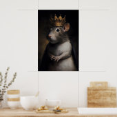 Affiche vintage du roi des rats, impression d'affi (Cuisine)