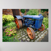 Affiche vintage du tracteur Fordson (Devant)