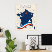 Affiche Vintage France (Bureau à domicile)