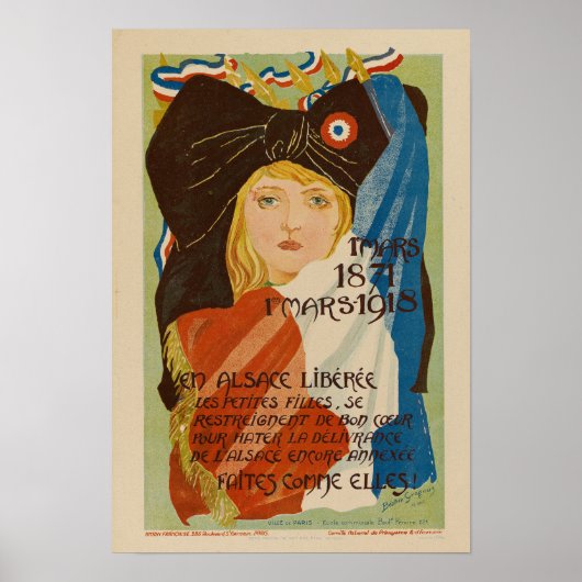 Affiche vintage illustrée (Devant)