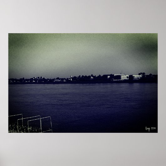 Affiche vintage Irak Bagdad rivière forat (Devant)