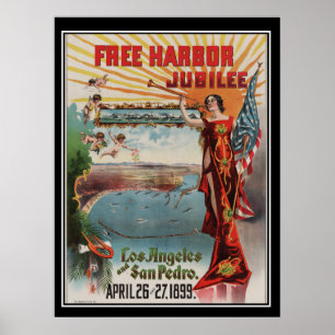 Affiche vintage Jubilé de Los Angeles 1899