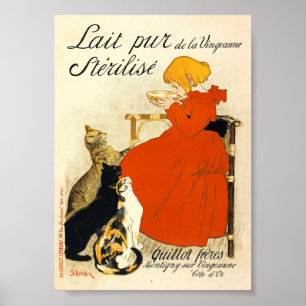 Affiche vintage Lait pur de la Vingeanne stérilisé
