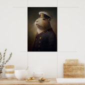 Affiche Vintage Marin Capybara, Impression d'art P (Cuisine)