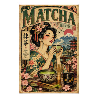 Affiche Vintage Matcha