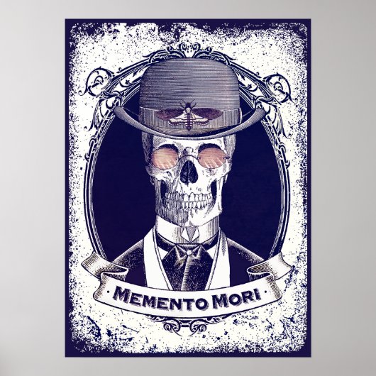 Affiche vintage Memento Mori (Devant)