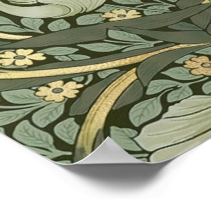 Affiche vintage motif de William Morris Pimpernel