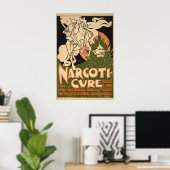 Affiche vintage - Narcoti Cure - Arrêtez de fumer (Bureau à domicile)