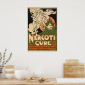 Affiche vintage - Narcoti Cure - Arrêtez de fumer (Cuisine)