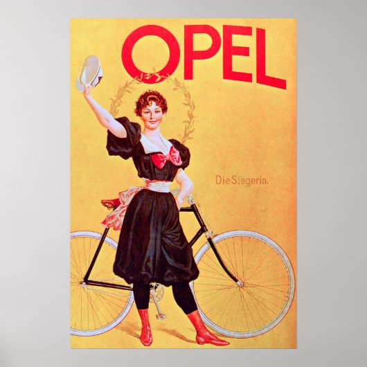 Affiche Vintage Opel 1900 (Devant)