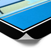 Affiche vintage plongeur nageur (Coin)