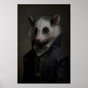 Affiche Vintage Possum Gothique, Impression d'art 