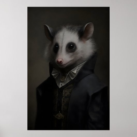 Affiche Vintage Possum Gothique, Impression d'art (Devant)