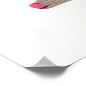 Affiche vintage rétro de rennes de Noël (Coin)