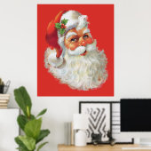 affiche vintage santa claus (Bureau à domicile)
