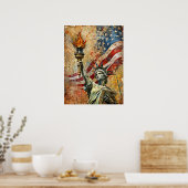 Affiche vintage Statue De La Liberté (Cuisine)