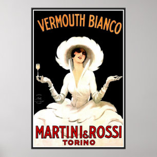 Affiche vintage Vermouth Bianco
