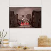 Affiche Vintage Visite de Mars (Cuisine)