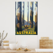 Affiche Vintage voyage Australie (Cuisine)