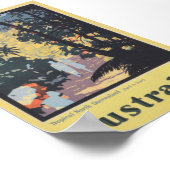 Affiche Vintage voyage Australie (Coin)