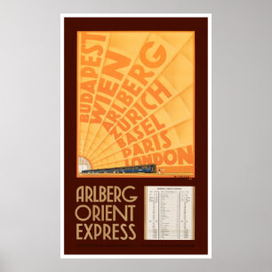 Affiche Vintage voyage autrichienne restaurée