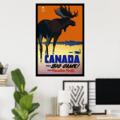 Affiche Vintage Voyage Canada (Bureau à domicile)