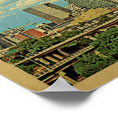 Affiche Vintage voyage Charlotte (Coin)