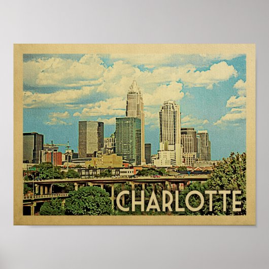 Affiche Vintage voyage Charlotte (Devant)