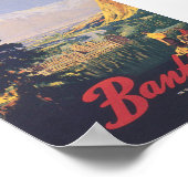 Affiche Vintage voyage de Banff Canada (Coin)