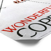 Affiche Vintage voyage de Copenhague restaurée (Coin)