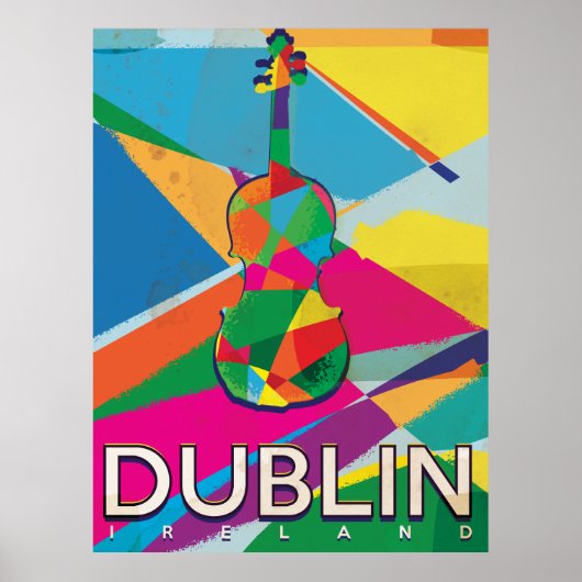 Affiche Vintage voyage de Dublin (Devant)