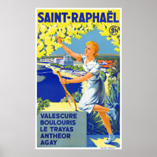 Affiche Vintage voyage de France restaurée