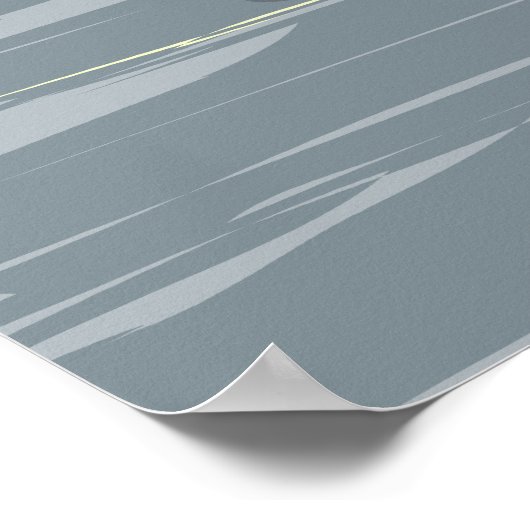 Affiche Vintage voyage de l'Alaska (Coin)