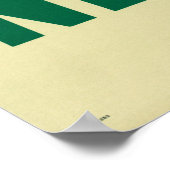 Affiche Vintage voyage de Terre-Neuve restaurée (Coin)