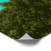 Affiche Vintage voyage des îles Vierges britanniqu (Coin)