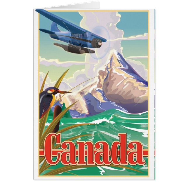 Affiche Vintage voyage du Canada (Devant)