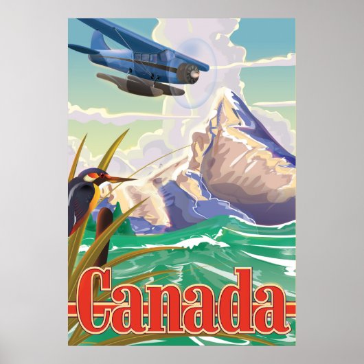 Affiche Vintage voyage du Canada (Devant)