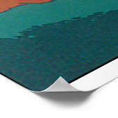 Affiche Vintage voyage du Pacifique Nord-Ouest (Coin)