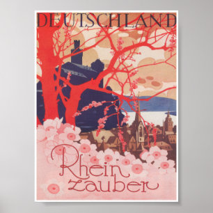 Affiche Vintage voyage en Allemagne