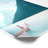 Affiche Vintage voyage en Thaïlande (Coin)