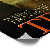 Affiche Vintage voyage en train (Coin)