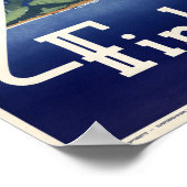 Affiche Vintage voyage finlandaise restaurée (Coin)