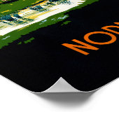 Affiche Vintage voyage France Normandie restaurée (Coin)