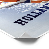 Affiche Vintage voyage Hollande restaurée (Coin)