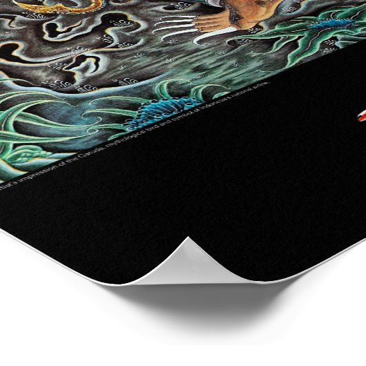 Affiche Vintage voyage indonésienne restaurée (Coin)