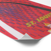 Affiche Vintage voyage rétro de St. Louis Gateway  (Coin)