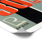 Affiche Vintage voyage Suisse restaurée (Coin)