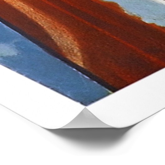 Affiche Vintage voyage Suisse restaurée (Coin)